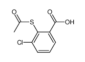 2-(acetylthio)-3-chlorobenzoic acid Structure