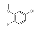 4-fluoro-3-methylsulfanylphenol Structure
