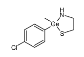 2-azanidylethanethiolate, (4-chlorophenyl)-methyl-germanium结构式