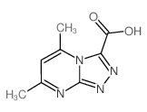 5,7-二甲基-[1,2,4]三唑并[4,3-a]嘧啶-3-甲酸结构式