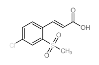 (2E)-3-[4-CHLORO-2-(METHYLSULFONYL)PHENYL]ACRYLICACID structure