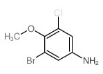 3-溴-5-氯-4-甲氧基苯胺结构式