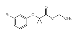 (3-溴-苯氧基)-二氟-乙酸乙酯结构式