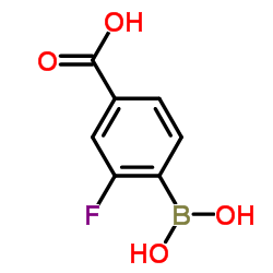 4-羧基-2-氟苯硼酸图片