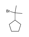 (α-bromo-isopropyl)-cyclopentane Structure