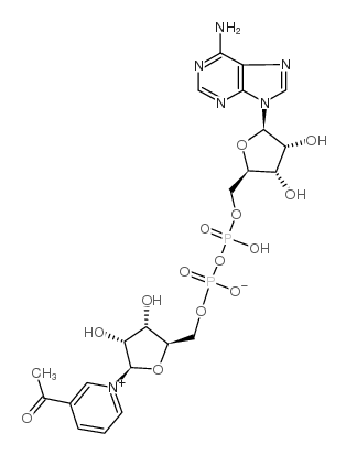 3-乙酰吡啶腺嘌呤二核苷酸结构式