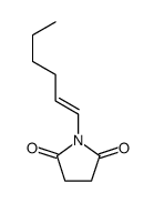 1-hex-1-enylpyrrolidine-2,5-dione结构式