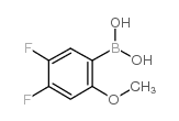 4,5-二氟-2-甲氧基苯基硼酸结构式