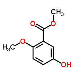 5-羟基-2-甲氧基苯甲酸甲酯结构式