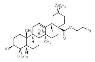 齐墩果酸溴乙酯结构式