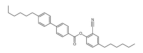 (2-cyano-4-hexylphenyl) 4-(4-hexylphenyl)benzoate Structure