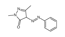2,5-dimethyl-4-phenyldiazenyl-4H-pyrazol-3-one Structure