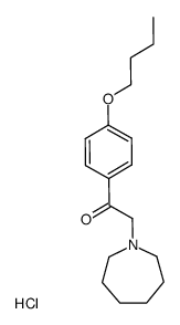 2-Azepan-1-yl-1-(4-butoxy-phenyl)-ethanone; hydrochloride结构式