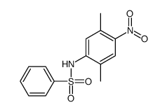 N-(2,5-dimethyl-4-nitrophenyl)benzenesulfonamide Structure