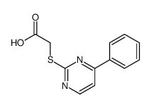 2-(4-phenylpyrimidin-2-yl)sulfanylacetic acid结构式