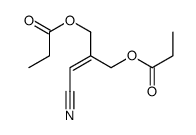 [3-cyano-2-(propanoyloxymethyl)prop-2-enyl] propanoate结构式