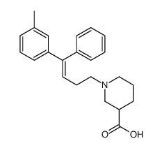 1-[4-(3-methylphenyl)-4-phenylbut-3-enyl]piperidine-3-carboxylic acid Structure