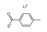 lithium 4-methylbenzenecarbothioate结构式