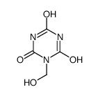 1,3,5-Triazine-2,4,6(1H,3H,5H)-trione,1-(hydroxymethyl)-(9CI) Structure