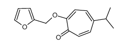 2-(furan-2-ylmethoxy)-5-propan-2-ylcyclohepta-2,4,6-trien-1-one结构式