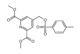 dimethyl 4-[(4-methylphenyl)sulfonyloxymethyl]pyridine-2,6-dicarboxylate Structure
