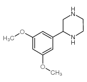 2-(3,5-二甲氧基苯基)哌嗪结构式