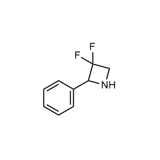 3,3-二氟-2-苯基氮杂环丁烷结构式