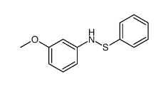 Benzenesulfenamide, N-(3-methoxyphenyl)结构式