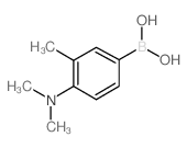 4-(N,N-二甲基氨基)-3-甲基苯基硼酸结构式