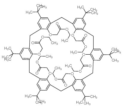 4-tert-butylcalix(6)arene-hexaacetic acid hexaethyl ester Structure