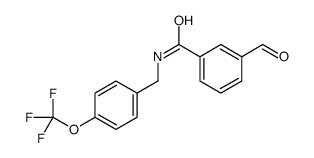 3-formyl-N-[[4-(trifluoromethoxy)phenyl]methyl]benzamide Structure