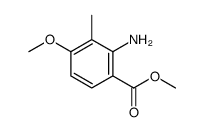 2-氨基-4-甲氧基-3-甲基-苯甲酸甲酯结构式