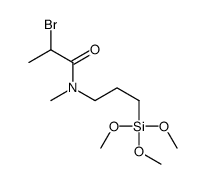 2-bromo-N-methyl-N-(3-trimethoxysilylpropyl)propanamide Structure