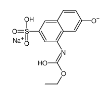 sodium,4-(ethoxycarbonylamino)-6-hydroxynaphthalene-2-sulfonate Structure
