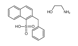2-benzylnaphthalene-1-sulphonic acid, compound with 2-aminoethanol (1:1)结构式