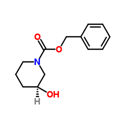 (S)-3-羟基哌啶-1-羧酸苄酯结构式