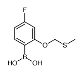 [4-fluoro-2-(methylsulfanylmethoxy)phenyl]boronic acid Structure