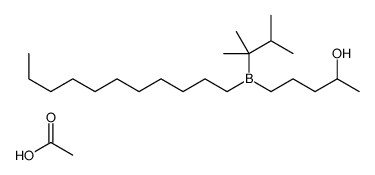 acetic acid,5-[2,3-dimethylbutan-2-yl(undecyl)boranyl]pentan-2-ol结构式