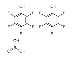 2,3,4,5,6-pentafluorophenol,sulfurous acid Structure