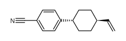 反-4-(4-乙烯基环己基)氰苯结构式