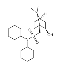 (+)-N,N-二环己基-(1R)-异冰片-10-磺酰胺结构式
