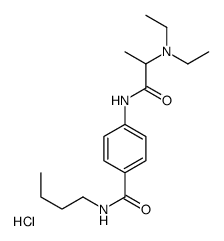 N-butyl-4-[2-(diethylamino)propanoylamino]benzamide,hydrochloride Structure