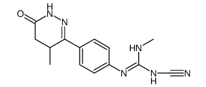 Guanidine, N-cyano-N'-methyl-N''-[4-(1,4,5,6-tetrahydro-4-methyl-6-oxo-3-pyridazinyl)phenyl]结构式