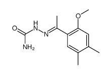 1-(2-methoxy-4,5-dimethyl-phenyl)-ethanone semicarbazone结构式