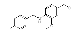 2,4-Dimethoxy-N-(4-fluorobenzyl)aniline Structure