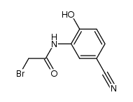 2-bromo-N-(5-cyano-2-hydroxyphenyl)acetamide结构式