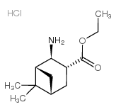 (1R,2R,3R,5R)-Ethyl-2-amino-6,6-dimethylbicyclo[3.1.1]heptan-3-carboxylate hydrochloride Structure