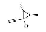 Cyclopropane, 1-chloro-1-ethynyl-2,3-dimethyl-, (1alpha,2alpha,3beta)- (9CI) structure