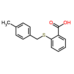 2-((4-Methylbenzyl)thio)benzoic acid Structure