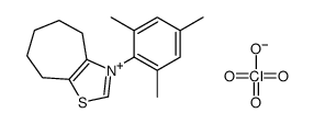 3-三甲基-5,6,7,8-四氢-4H-环庚[d]噻唑-3-高氯酸铵结构式
